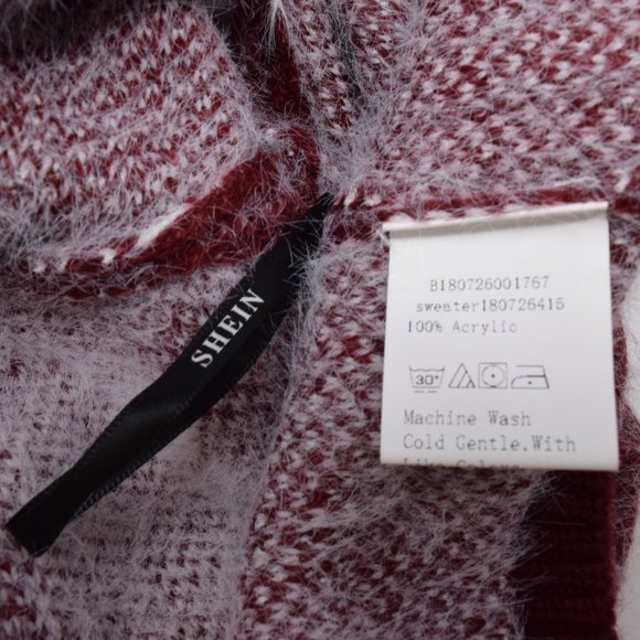 Shein Polka Dot Pullover Fuzzy Sweater 3XL - Picture 8 of 9